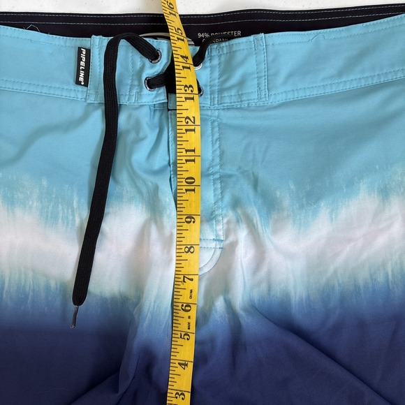 Pipeline Men's Size 44 Blue Colorblock Tie Dye‎ Board Swimming Shorts Activewear - Picture 10 of 16